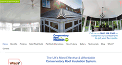 Desktop Screenshot of conservatoryroofinsulation.com